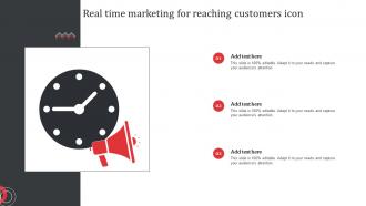 Real Time Marketing For Reaching Customers Icon
