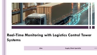 Real Time Monitoring With Logistics Control Tower Systems PPT Structure AT