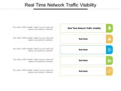 Real time network traffic visibility ppt powerpoint presentation inspiration summary cpb