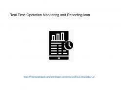 Real time operation monitoring and reporting icon