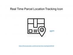 Real time parcel location tracking icon