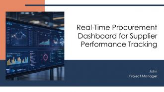 Real Time Procurement Dashboard For Supplier Performance Tracking PPT Slides AT