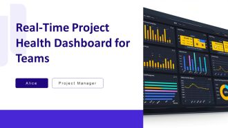Real Time Project Health Dashboard For Teams PPT Guidelines AT