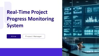 Real Time Project Progress Monitoring System PPT PowerPoint AT
