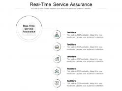 Real time service assurance ppt powerpoint presentation ideas influencers cpb