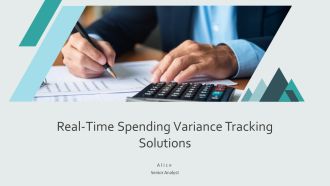 Real Time Spending Variance Tracking Solutions PPT Guidelines AT