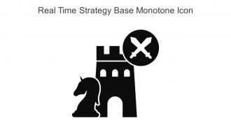 Real Time Strategy Base Monotone Icon In Powerpoint Pptx Png And Editable Eps Format