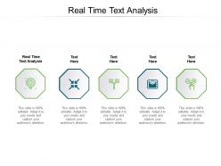 Real time text analysis ppt powerpoint presentation infographic template graphics tutorials cpb