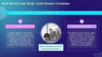 Real World Case Study Of Louis Dreyfus Company Training Ppt