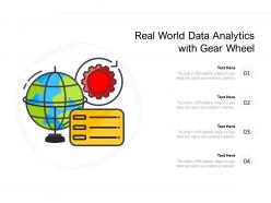 Real world data analytics with gear wheel