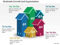 Realestate growth and segmentation flat powerpoint design