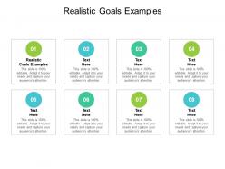 Realistic goals examples ppt powerpoint presentation styles clipart cpb