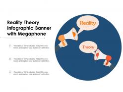 Reality Theory Infographic Banner With Megaphone