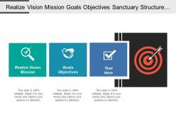 Realize vision mission goals objectives sanctuary structure diagram