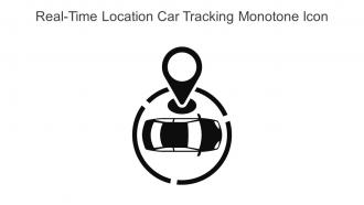 Realtime Location Car Tracking Monotone Icon In Powerpoint Pptx Png And Editable Eps Format
