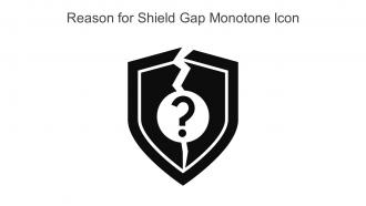 Reason For Shield Gap Monotone Icon In Powerpoint Pptx Png And Editable Eps Format