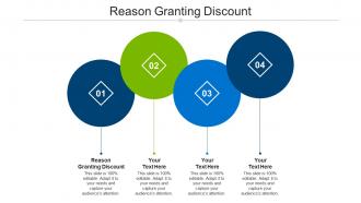 Reason granting discount ppt powerpoint presentation layouts graphics download cpb