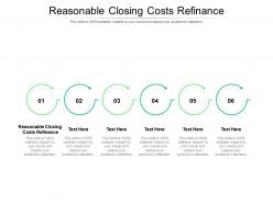 Reasonable closing costs refinance ppt powerpoint presentation images cpb