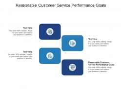 Reasonable customer service performance goals ppt powerpoint presentation slides deck cpb