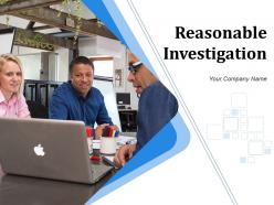 Reasonable Investigation Powerpoint Presentation Slides