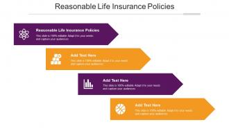 Reasonable Life Insurance Policies Ppt Powerpoint Presentation File Objects Cpb