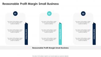 Reasonable Profit Margin Small Business In Powerpoint And Google Slides Cpb