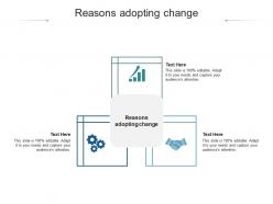 Reasons adopting change ppt powerpoint presentation styles samples cpb