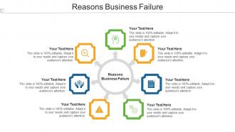 Reasons Business Failure Ppt Powerpoint Presentation Gallery Portrait Cpb