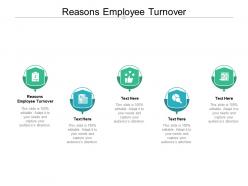 Reasons employee turnover ppt powerpoint presentation portfolio topics cpb