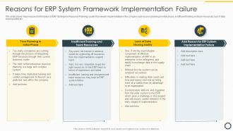 Reasons For ERP System Framework Overview Cloud ERP System Framework
