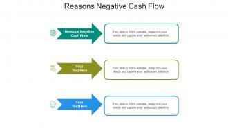 Reasons negative cash flow ppt powerpoint presentation portfolio ideas cpb