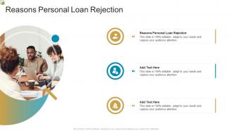 Reasons Personal Loan Rejection In Powerpoint And Google Slides Cpb
