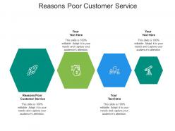 Reasons poor customer service ppt powerpoint presentation infographics outfit cpb