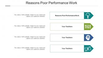 Reasons Poor Performance Work Ppt Powerpoint Presentation Icon Deck Cpb