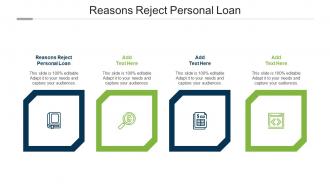 Reasons Reject Personal Loan Ppt Powerpoint Presentation Styles Slides Cpb