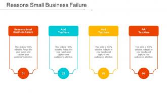 Reasons Small Business Failure Ppt Powerpoint Presentation Show Samples Cpb