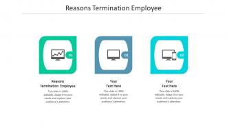 Reasons termination employee ppt powerpoint presentation show model cpb