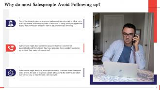 Reasons Why Most Salespeople Avoid Following Up Training Ppt