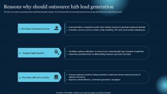 Reasons Why Should Outsource B2B Lead Generation Effective B2B Lead