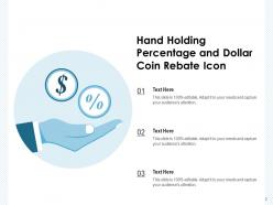 Rebate Dollar Percentage Circle Arrow Coin Icon Monitor