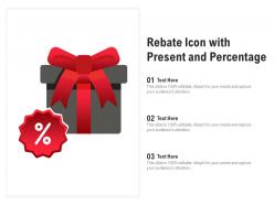 Rebate icon with present and percentage