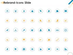 Rebrand icons slide rebrand ppt powerpoint presentation professional background designs