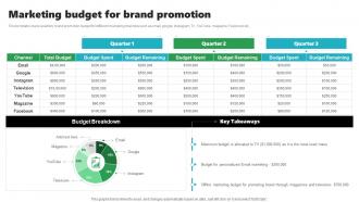 Rebrand Launch Plan Marketing Budget For Brand Promotion
