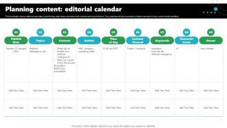 Rebrand Launch Plan Planning Content Editorial Calendar