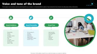 Rebrand Launch Plan Voice And Tone Of The Brand Ppt Slides Template