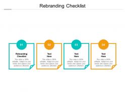 Rebranding checklist ppt powerpoint presentation summary graphics template cpb