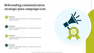 Rebranding Communication Strategic Plan Campaign Icon