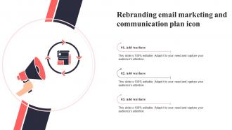 Rebranding Email Marketing And Communication Plan Icon