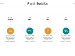 Recall statistics ppt powerpoint presentation model backgrounds cpb