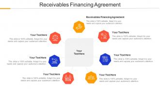 Receivables Financing Agreement Ppt Powerpoint Presentation Gallery Diagrams Cpb